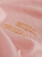 LONG GOLD-PLATED EARRINGS