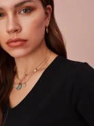GOLD PLATED HEART EARRINGS
