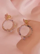 LONG BEADED EARRINGS