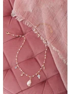 MULTI CHARM PEARL NECKLACE