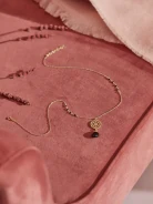GOLD-PLATED ROSETTE NECKLACE