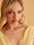 GOLD PLATED CHARMS NECKLACE