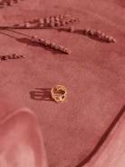 GOLD-PLATED WIDE RING