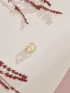GOLD-PLATED WIDE RING