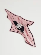Silk neckerchief in peas