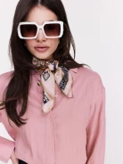 Silk gavroshka with abstract patterns