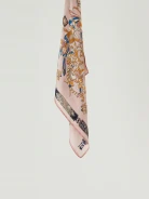 Silk gavroshka with abstract patterns