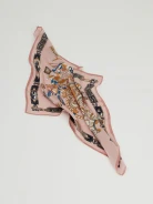 Silk gavroshka with abstract patterns