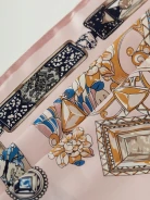 Silk gavroshka with abstract patterns