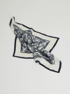 Silk gavroshka with abstract patterns
