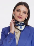 Silk gavroche in pattern