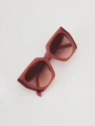 Maroon oversize sunglasses