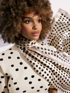Classic polka dot scarf