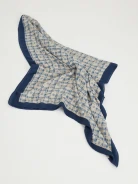 Navy blue viscose scarf