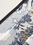 Silk scarf in regular pattern