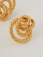 Gold-colored earrings