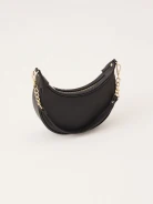 Czarna skórzana torebka typu hobo