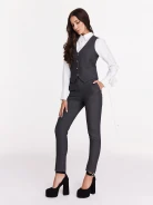 Elegant high-waisted suit pants