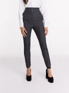 Elegant high-waisted suit pants