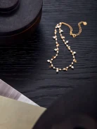 GOLD PLATED PEARL NECKLACE