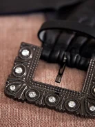WIDE LEATHER BELT
