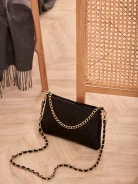 QUILTED LEATHER HANDBAG WITH CHAIN