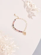 BRACELET WITH HEART-SHAPED PENDANT