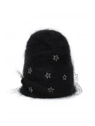BLACK CAP WITH VEIL