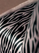 SILK GAVROCHE IN ZEBRA PATTERN