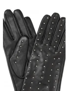 LEATHER GLOVES WITH GOLD ELEMENTS