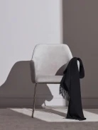 BLACK SCARF WITH TASSELS