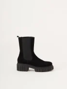 Black platform boots