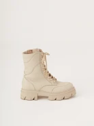 Lace-up leather boots