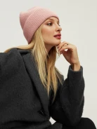Pink cap with wool and cashmere
