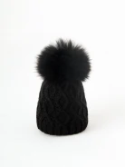 Black wool cap
