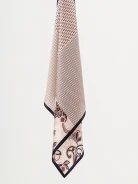 Silk neckerchief in pink shades