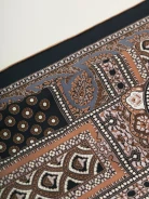 Large silk gavroche with rich pattern
