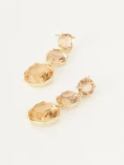 Glass crystal earrings