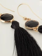 Chokers earrings with decorative crystal