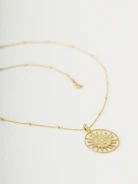 Necklace with openwork charm