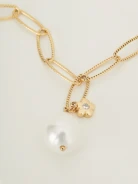 Chain necklace with pearl