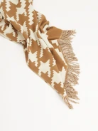 Soft scarf in geometric pattern