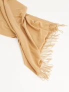 Beige wool shawl