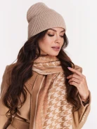 Classic caramel ribbed knit cap