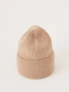 Classic caramel ribbed knit cap