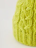 Lime cap with added wool