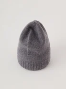 Wool grey cap with cashmere