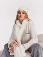 Cream simple beanie hat