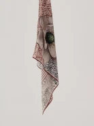 Silk gavroche in pattern