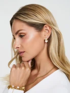 Earrings with a heart motif